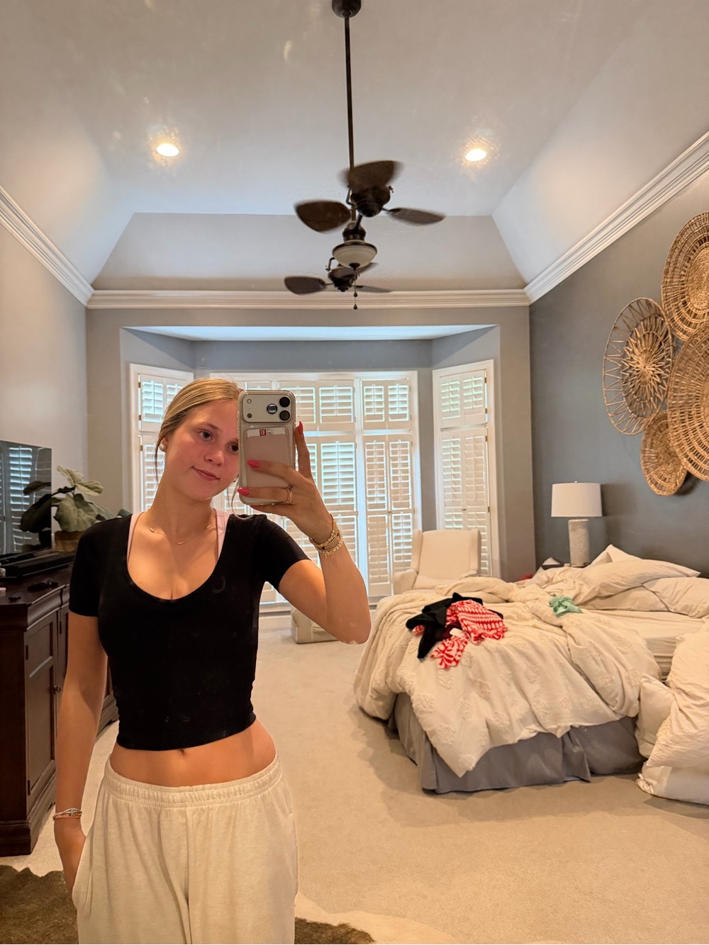 lululemon athletica Black Scoop-Neck Short Sleeve Crop Top